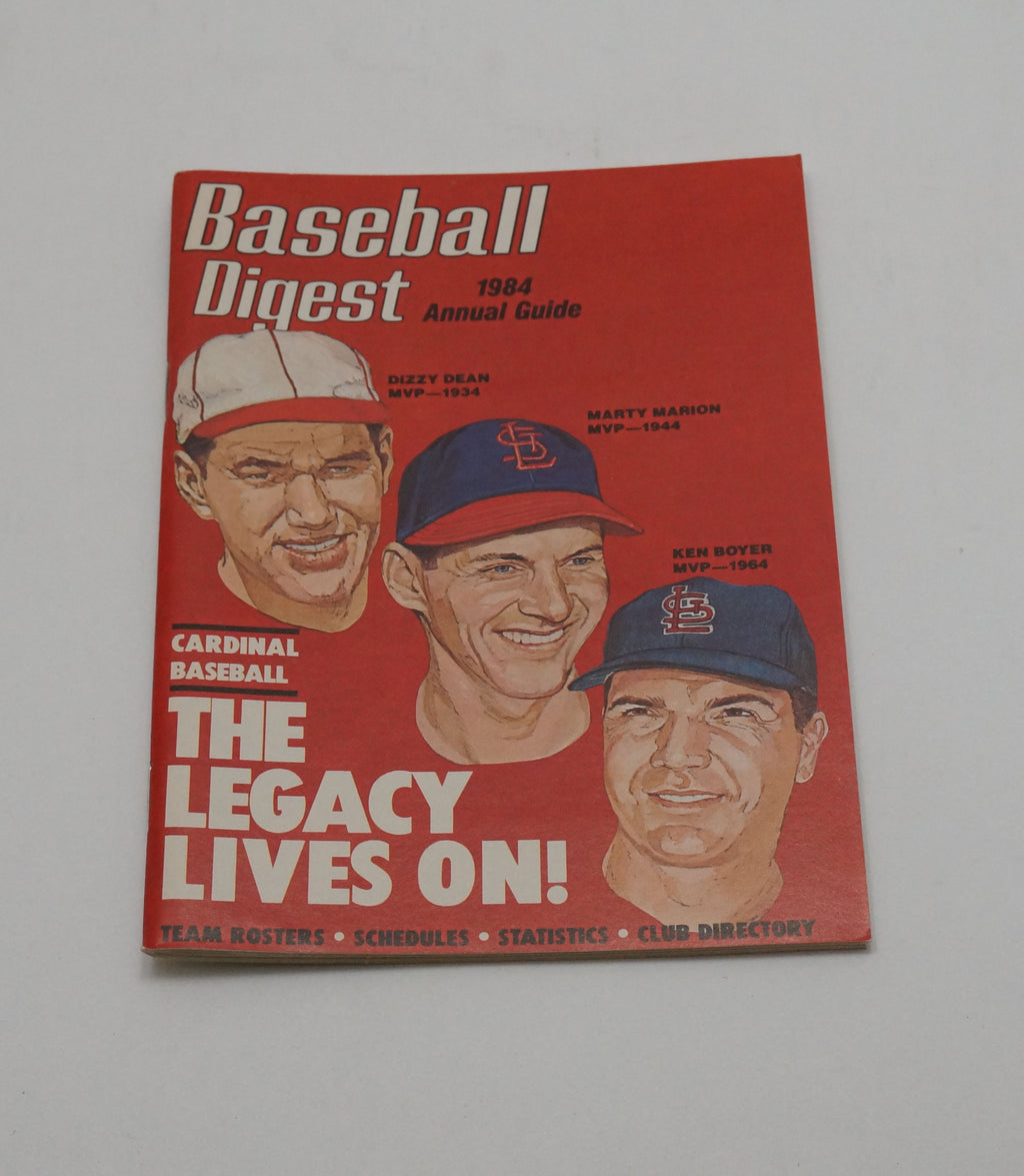 Lot of (5) 1984 Baseball Digest Annual Guide~Dizzy Dean Ken Boyer Pic2