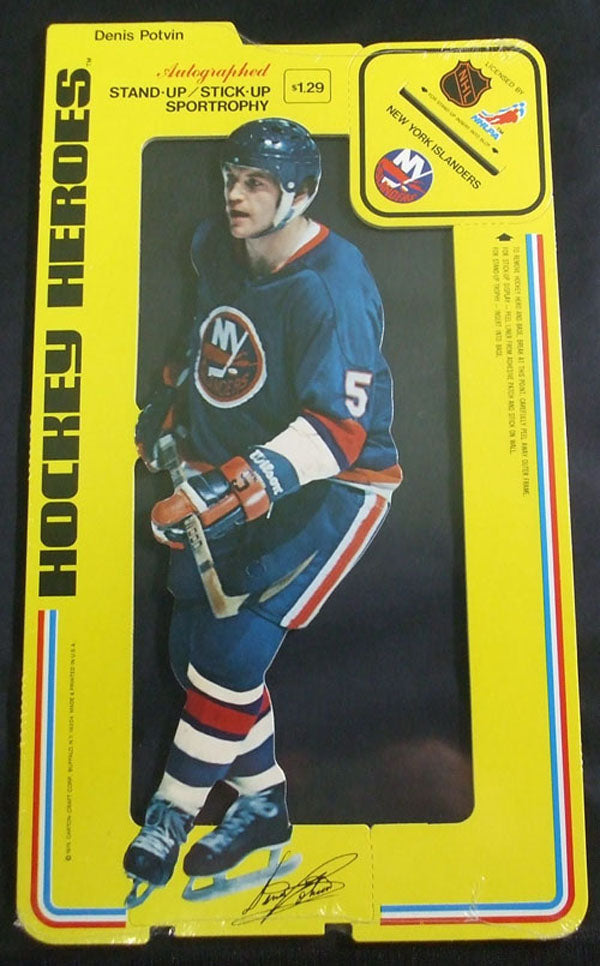 1975-76 Carlton Craft New York Islanders Hockey Heroes Stand-Up Denis Potvin