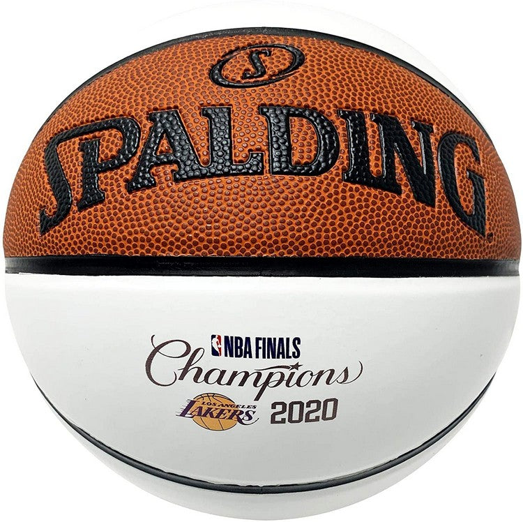 2020 Los Angeles Lakers Authentic Spalding NBA Finals Basketball White Panel 95S