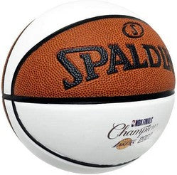 2020 Los Angeles Lakers Authentic Spalding NBA Finals Basketball White Panel 95S Pic2