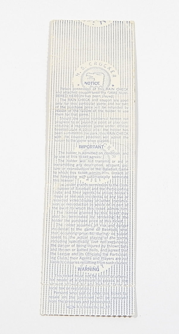1984 AL Championship Series Game 3 Detroit Tigers vs KC Royals Ticket Stub Pic2