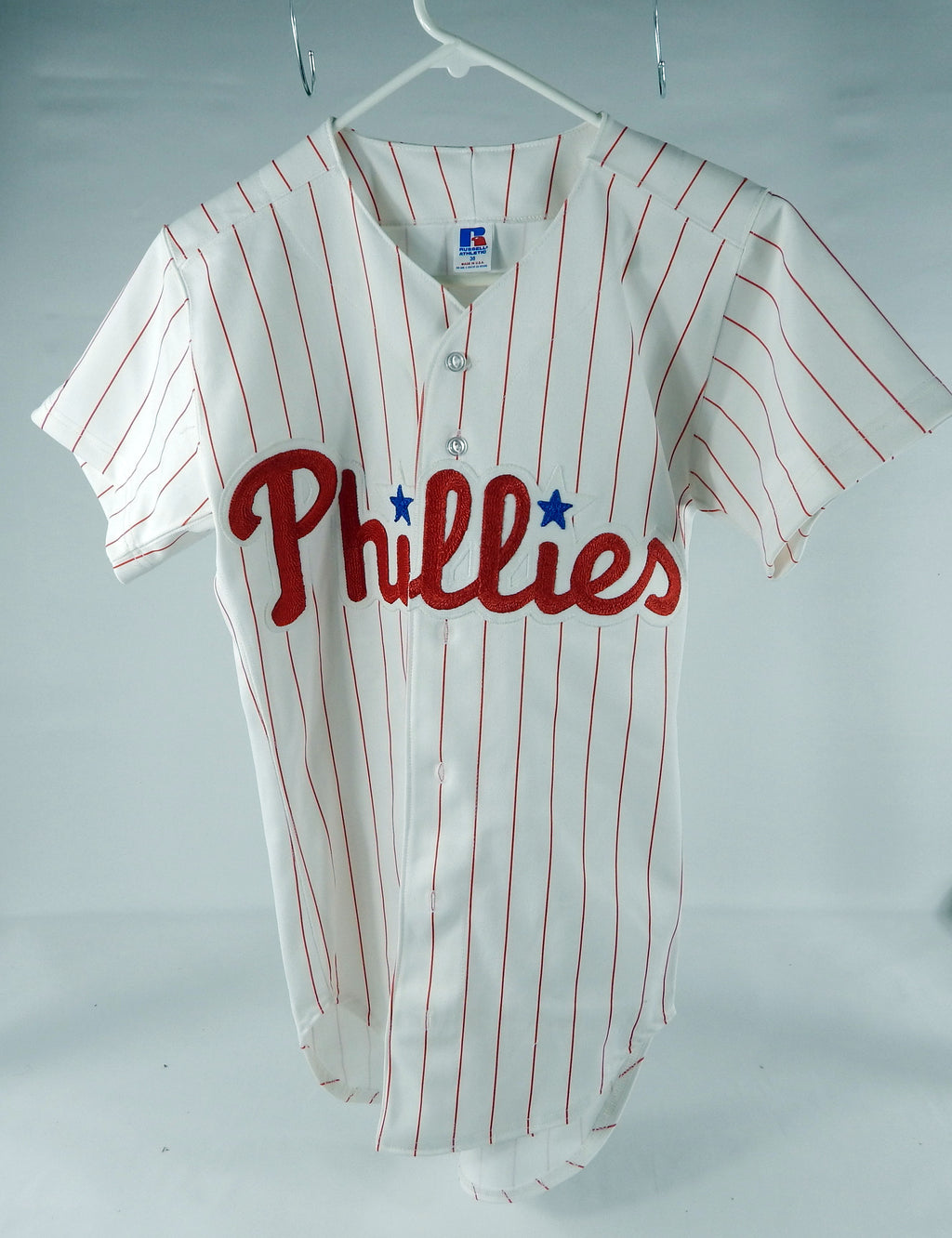 Philadelphia Phillies Blank # Authentic White Pinstripe Jersey 36 DP70415 Pic2