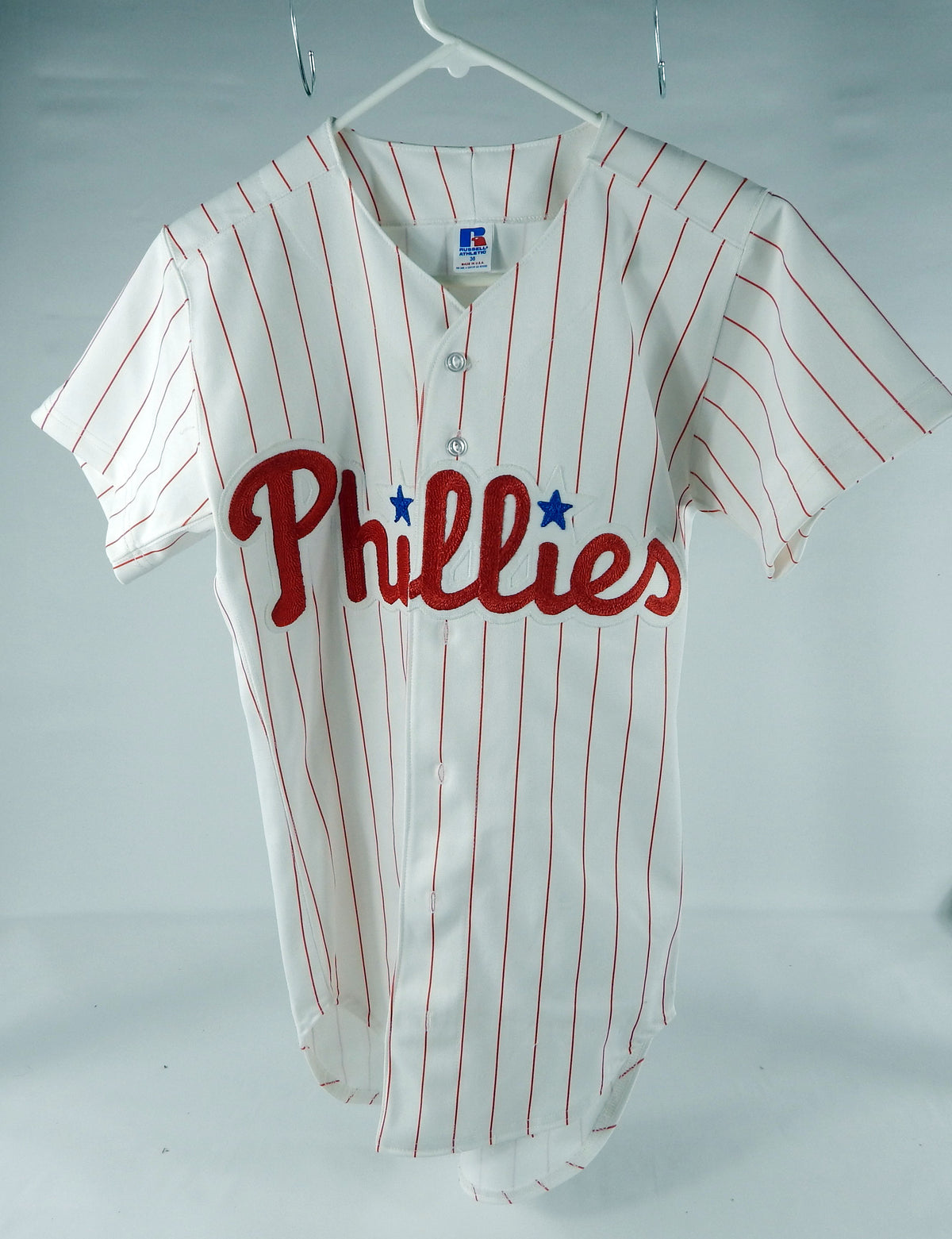 Philadelphia Phillies Blank # Authentic White Pinstripe Jersey 36 DP70415 Pic2