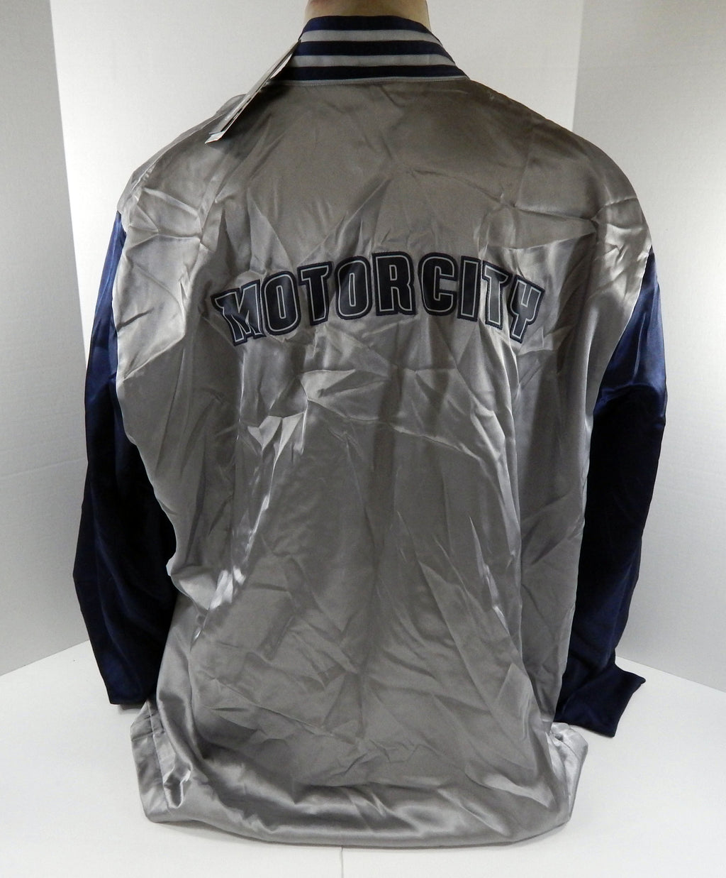 2014-15 Mens Detroit Pistons Authentic Navy Warm Up Jacket Adidas NWT 3XL 38S Pic2