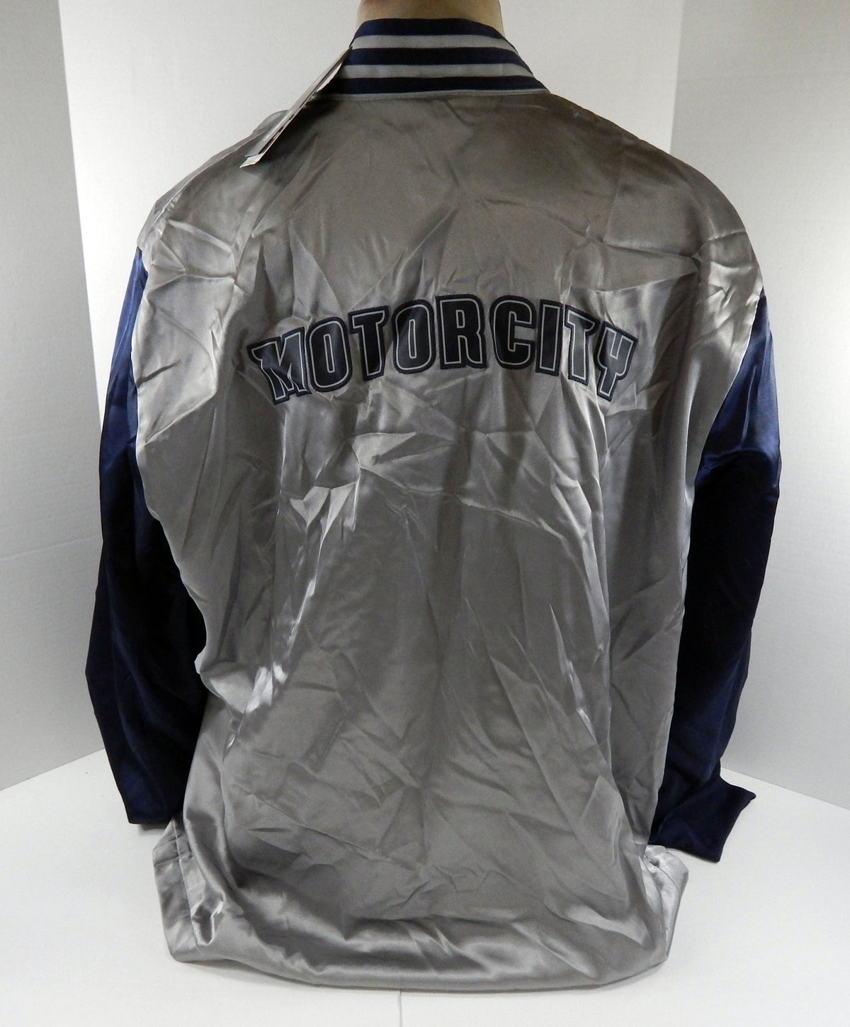 2014-15 Mens Detroit Pistons Authentic Navy Warm Up Jacket Adidas NWT 3XL 38S Pic2