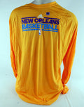 2011-12 New Orleans Hornets Team Issued Yellow LongSleeve Training Shirt 4XLT 77