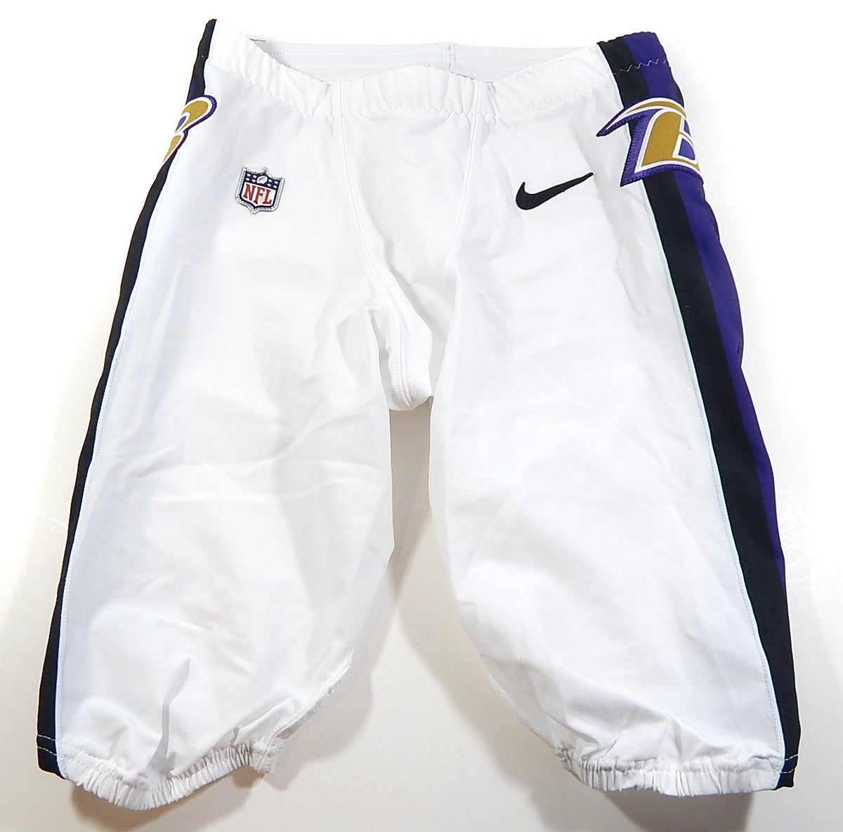 2022 Baltimore Ravens Nike On Field Team Issued Football Pants White 36 Short