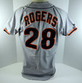 1993 San Francisco Giants Kevin Rogers #28 Game Used Grey Jersey DP08482
