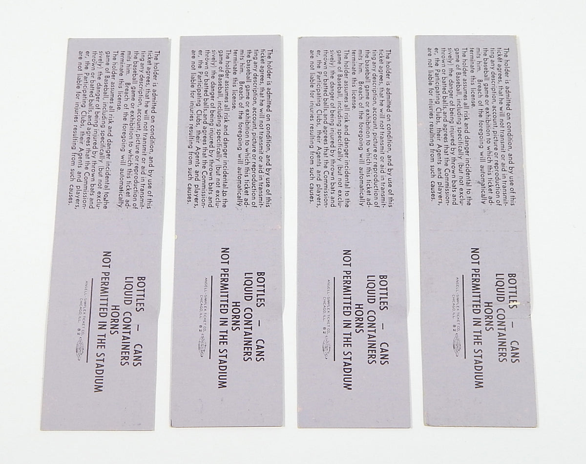 Lot of (4) 1976 Detroit Tigers vs New York Yankees 9/24/76 Full Tickets Pic2