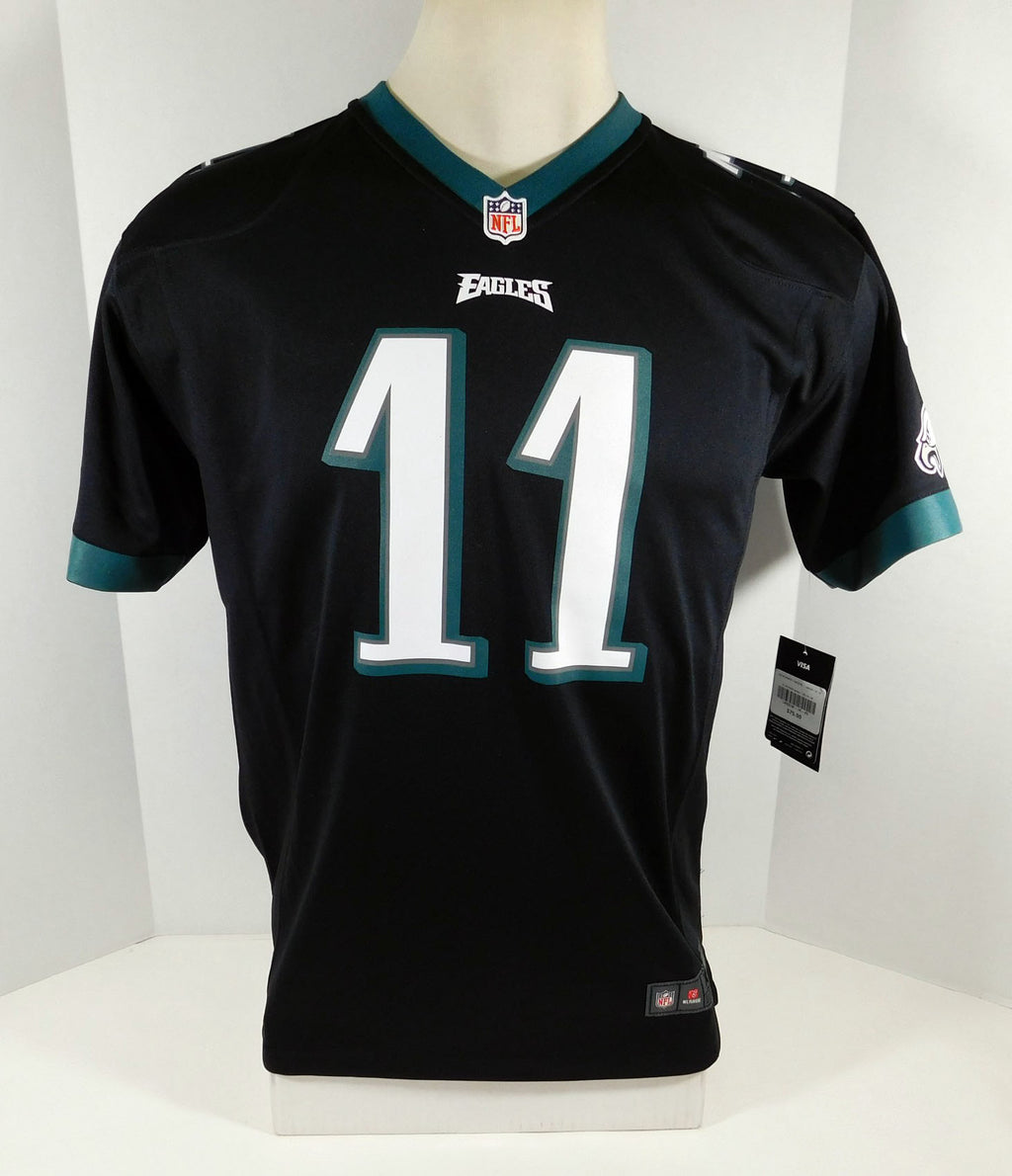 New Youth Philadelphia Eagles Carson Wentz #11 Black Game Jersey M Nike Auth NWT