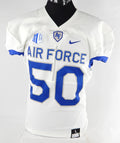 Air Force Falcons #50 Game Used White Jersey NP Rem L 971