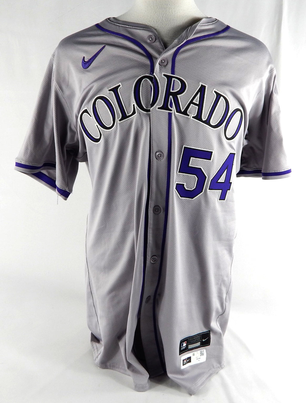 2024 Colorado Rockies Matt Koch #54 Game Issued Pos Used Grey Jersey 46 105