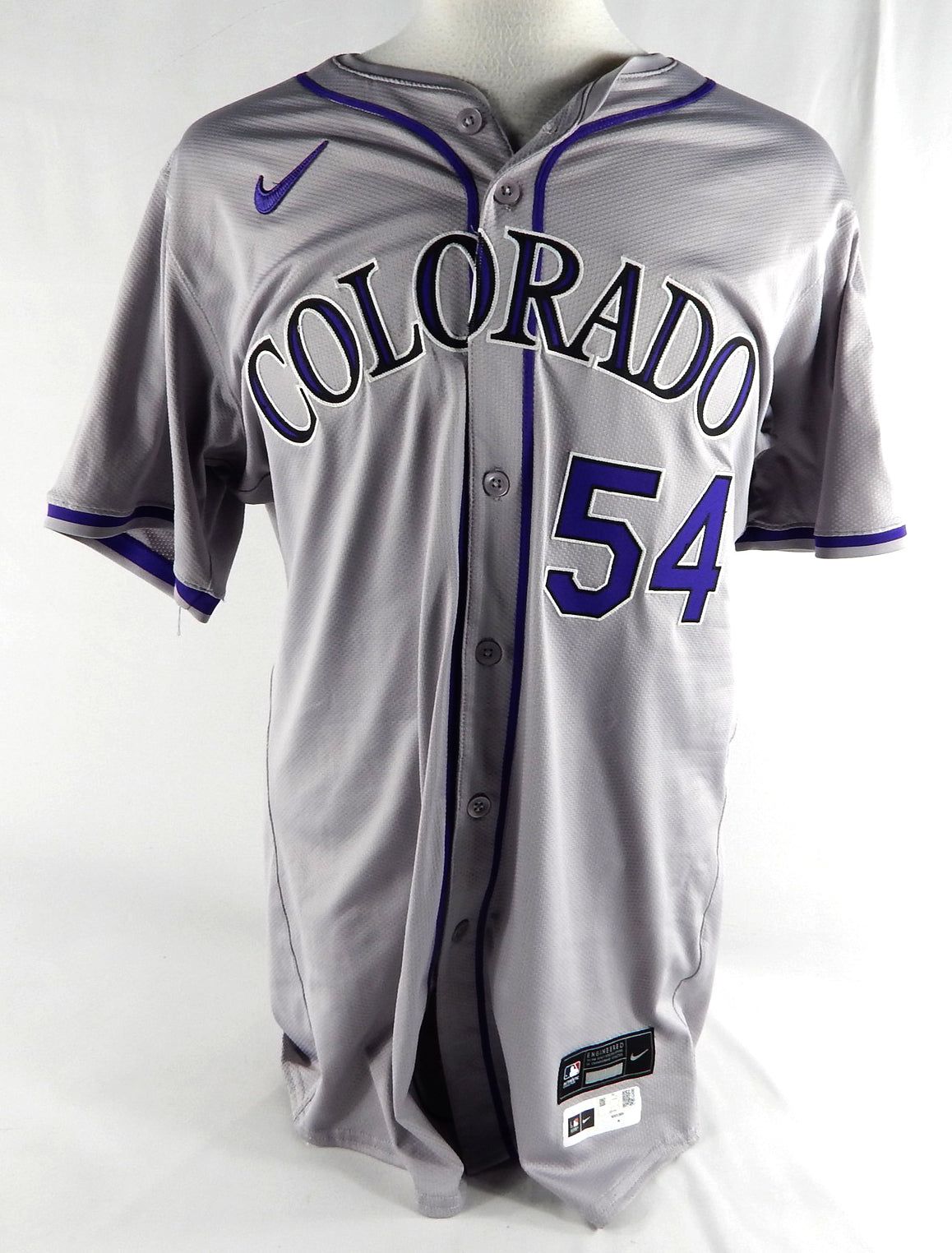 2024 Colorado Rockies Matt Koch #54 Game Issued Pos Used Grey Jersey 46 105