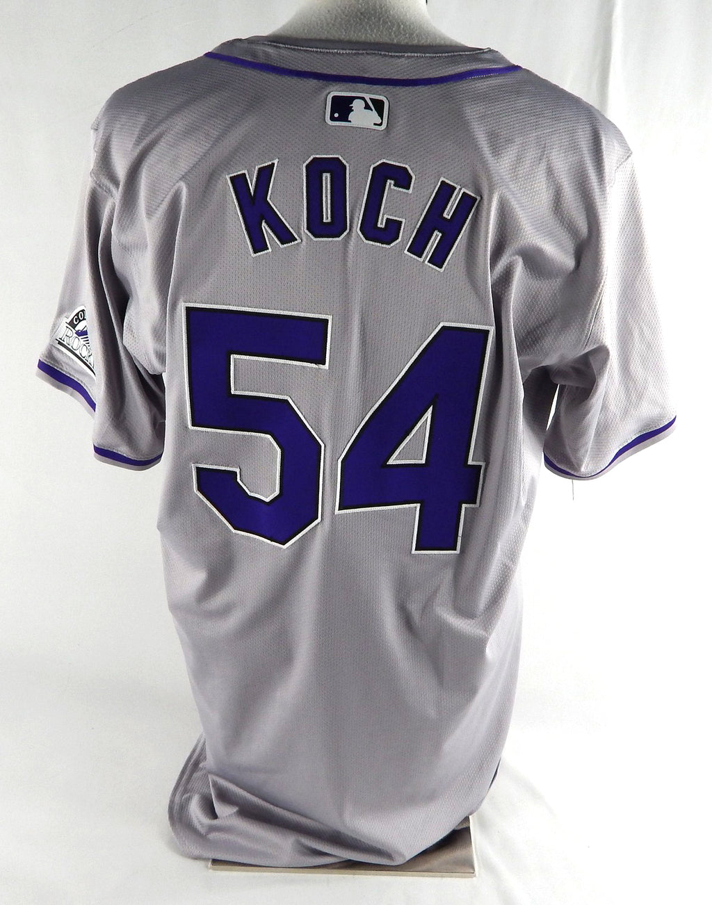 2024 Colorado Rockies Matt Koch #54 Game Issued Pos Used Grey Jersey 46 105 Pic2