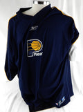 2002-04 Indiana Pacers Primoz Brezec #27 Game Used Navy Shooting Shirt 3XL 648