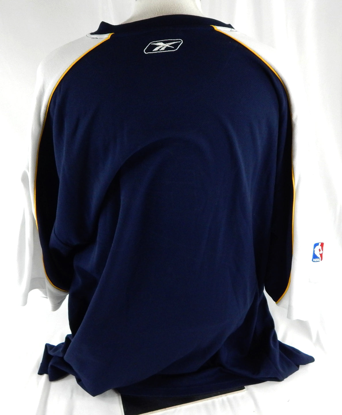 2002-04 Indiana Pacers Primoz Brezec #27 Game Used Navy Shooting Shirt 3XL 648 Pic2