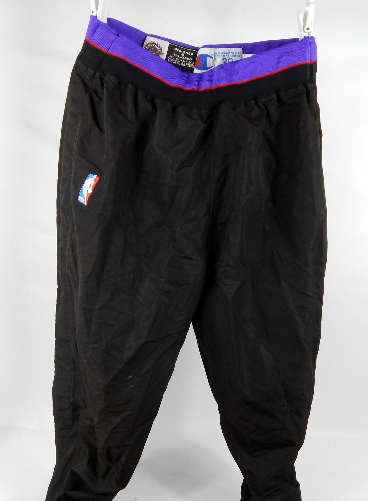1996-97 Toronto Raptors Game Issued Black Warm Up Pants 38 231