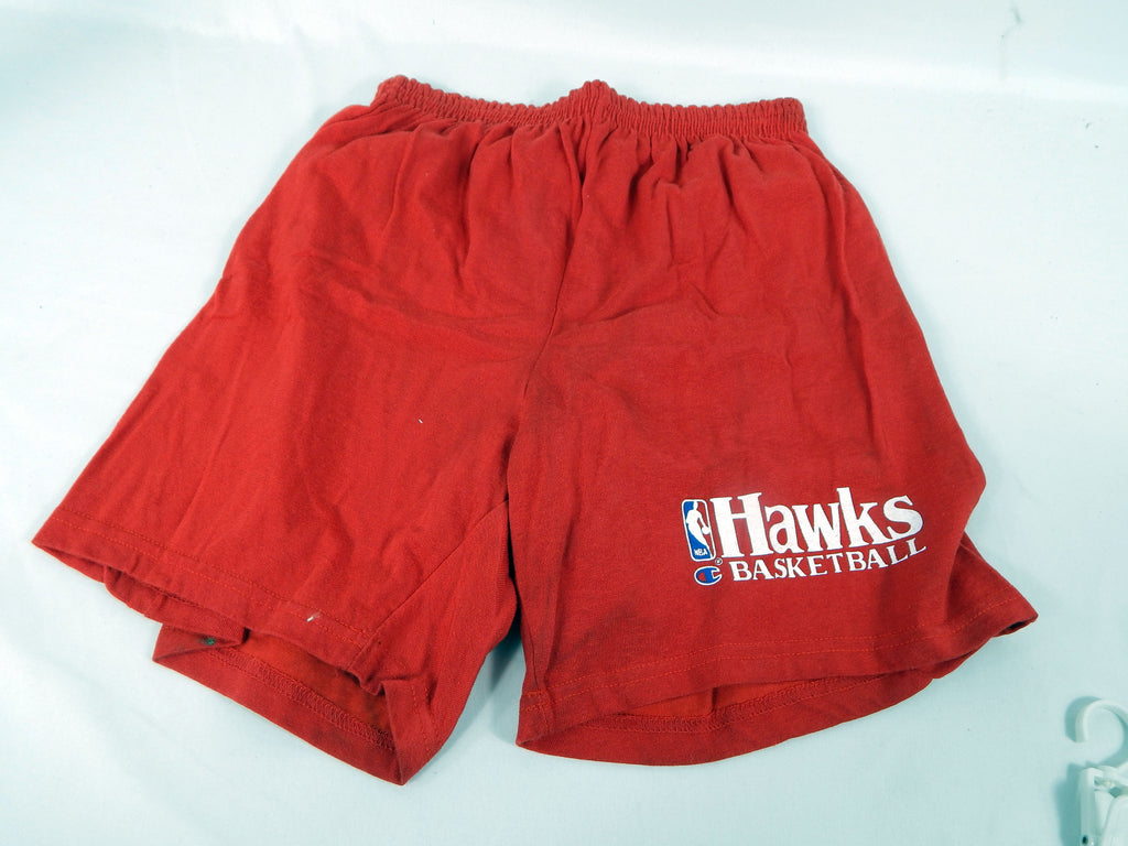 1990s Atlanta Hawks Team Issued Red Training Shorts XL 232