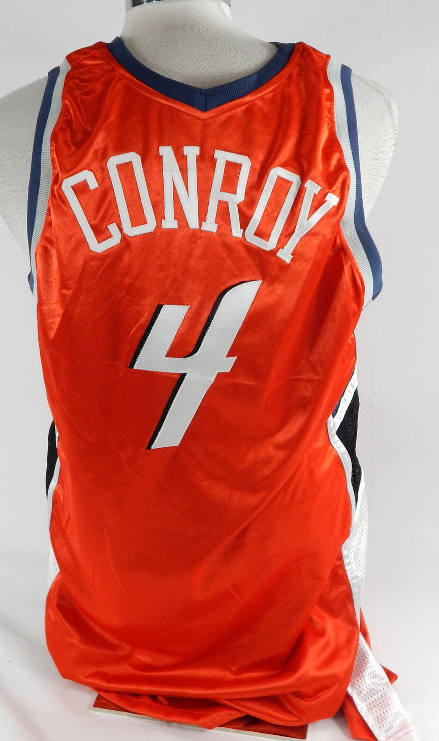 2006-07 Charlotte Bobcats Will Conroy #4 Game Issued Orange Jersey 46 002 Pic2