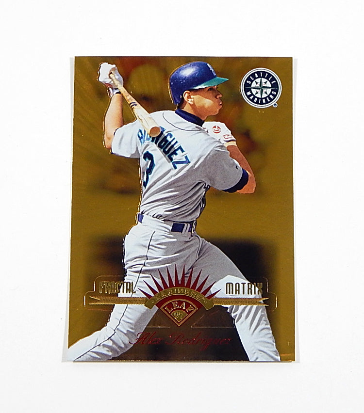 1997 Leaf Fractal Matrix Alex Rodriguez #16