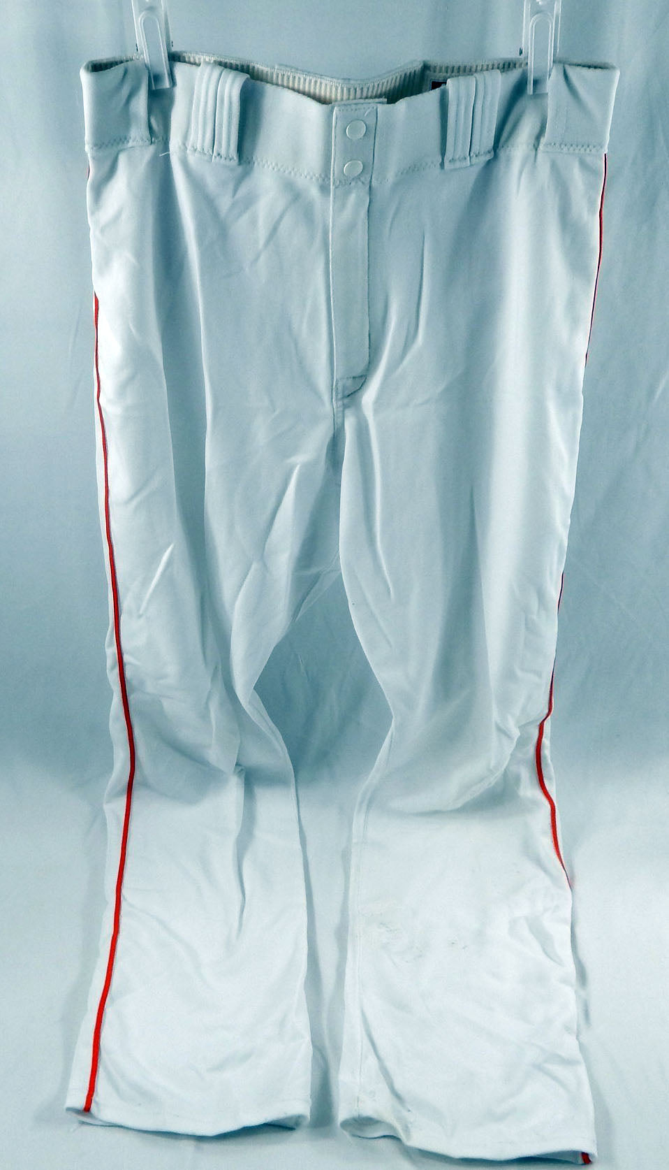 2015 Miami Marlins J.T. Realmuto #20 Game Used White Baseball Pants 35 DP113547