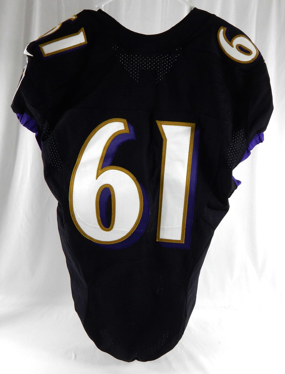 2017 Baltimore Ravens #61 Game Issued Black Jersey 44 690 Pic2
