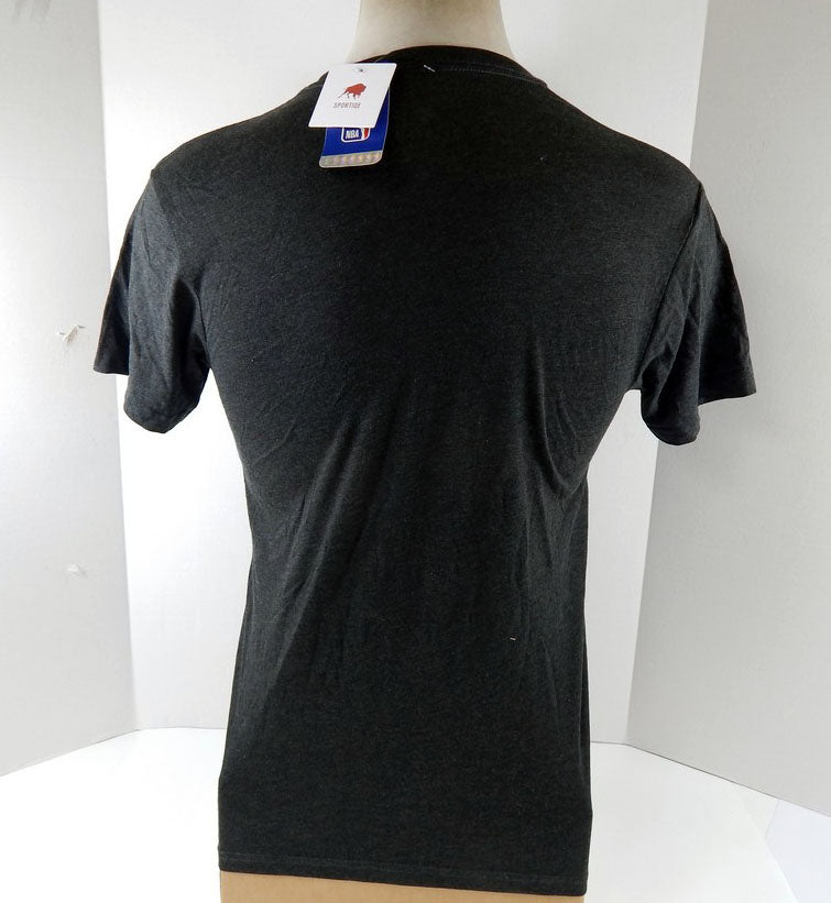 Mens Utah Jazz Authentic Grey T-Shirt Darkmode Sportiqe NWT S 49S Pic2