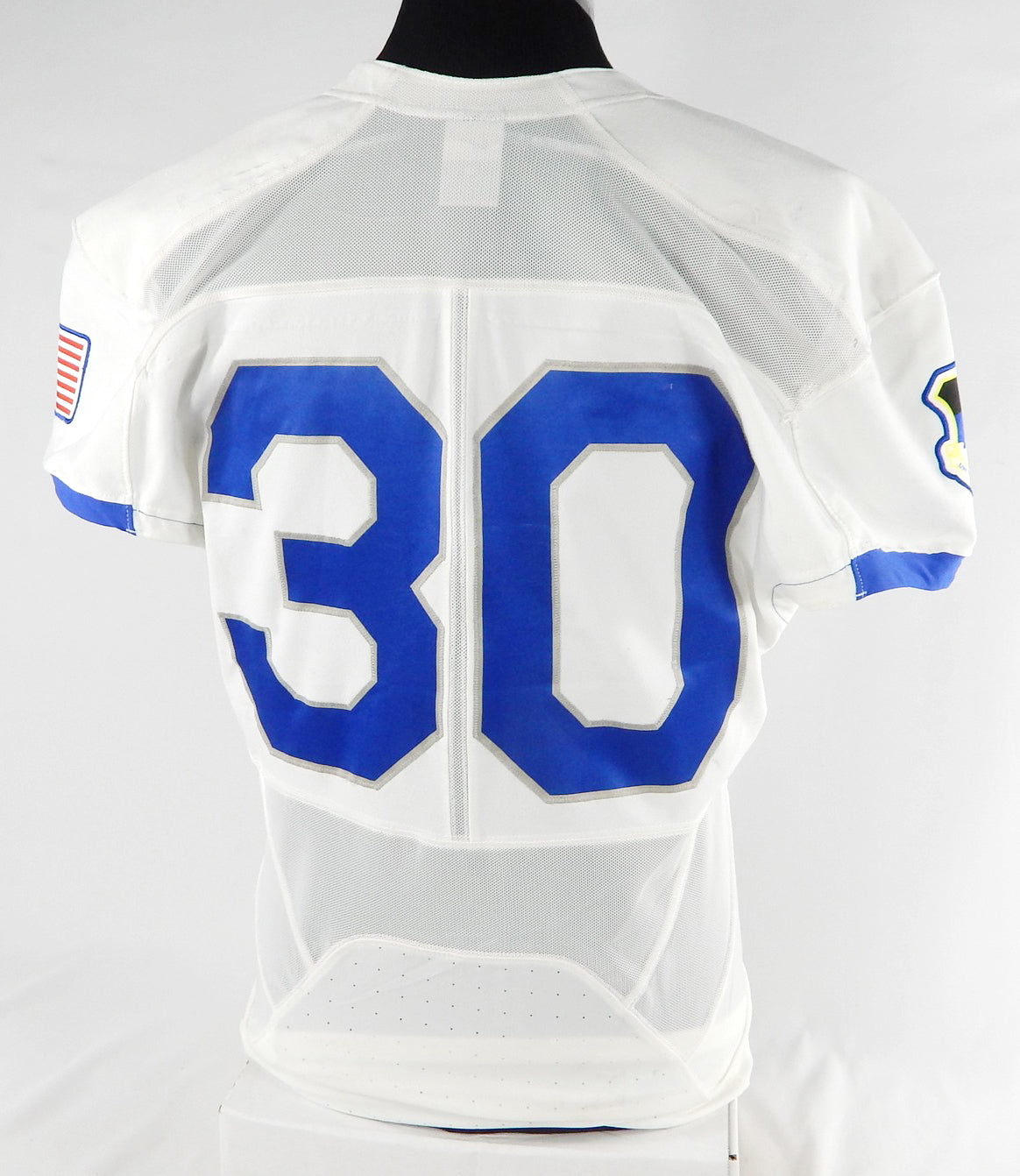 Air Force Falcons #30 Game Used White Jersey Name Plate Removed L 974 Pic2