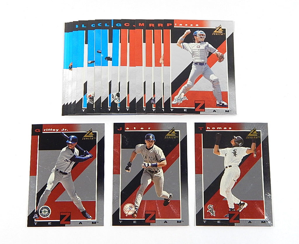 1998 Zenith Z Team Baseball Insert Set (18) Griffey Jr. Thomas Jeter
