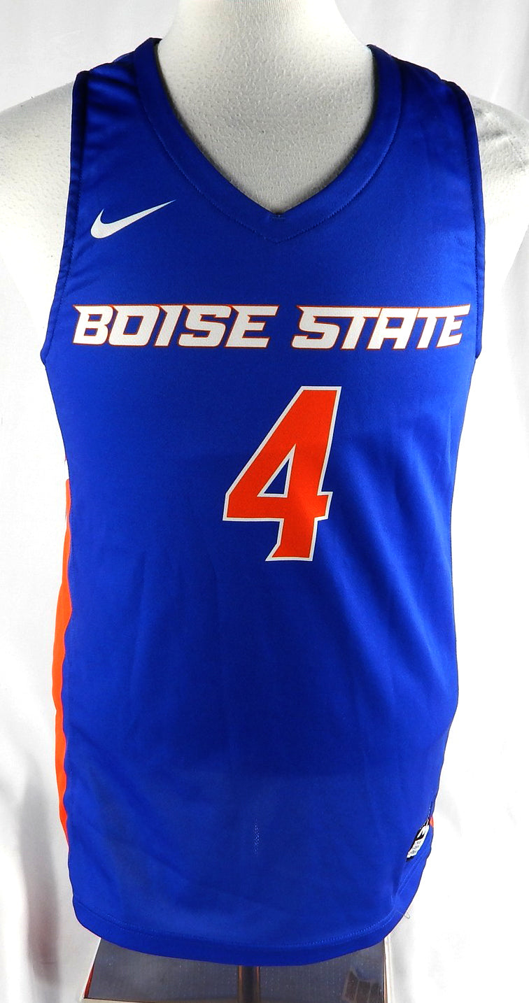 2018-19 Boise State Broncos #4 Game Issued Blue Jersey Basketball M 674