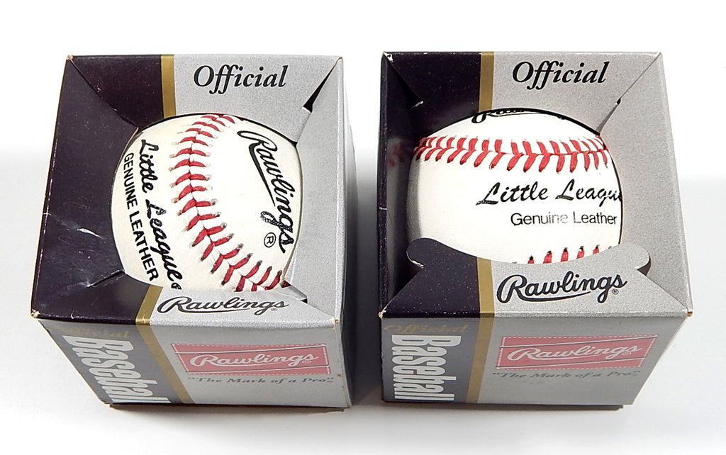 Lot of (2) Rawlings Official Little League Genuine Leather Baseballs New