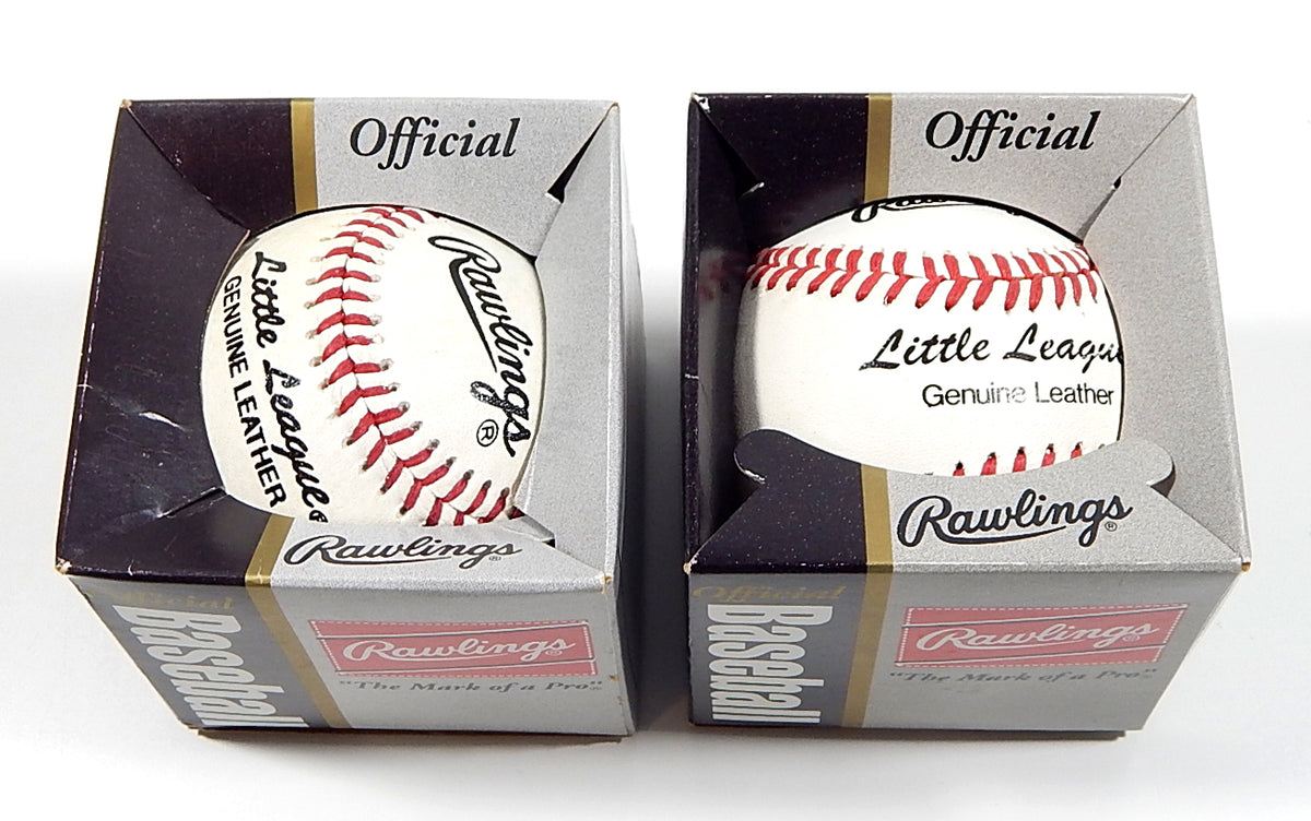Lot of (2) Rawlings Official Little League Genuine Leather Baseballs New