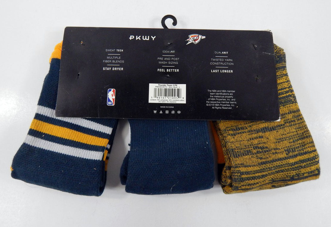Utah Jazz Sock Pack 3 Pairs Classic Fit 6-12 PKWY NWT L 88S Pic2