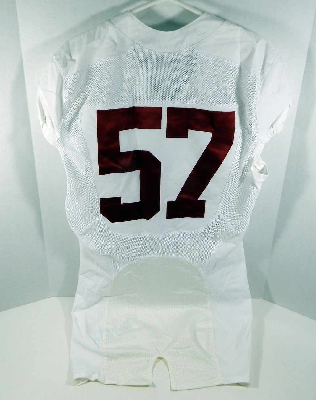 2009-15 Alabama Crimson Tide #57 Game Used White Jersey BAMA00253