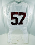 2009-15 Alabama Crimson Tide #57 Game Used White Jersey BAMA00253