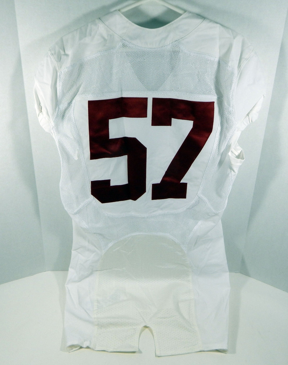 2009-15 Alabama Crimson Tide #57 Game Used White Jersey BAMA00253