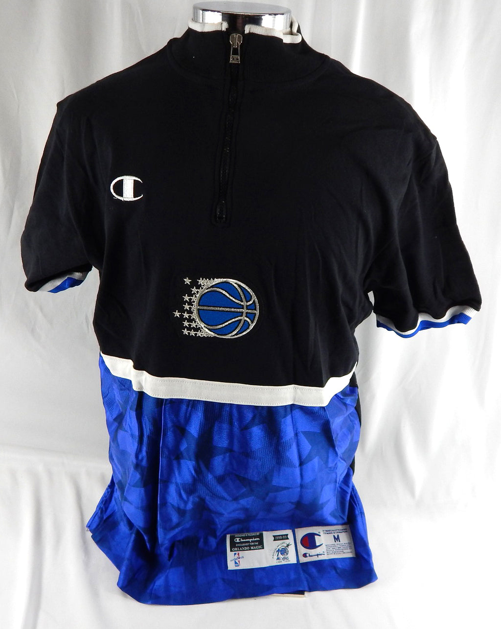 1998-99 Orlando Magic Game Issued Black Shooting Shirt M 136