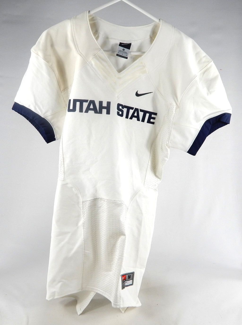 2013-15 Utah State Aggies Blank Game Issued White Jersey M 093