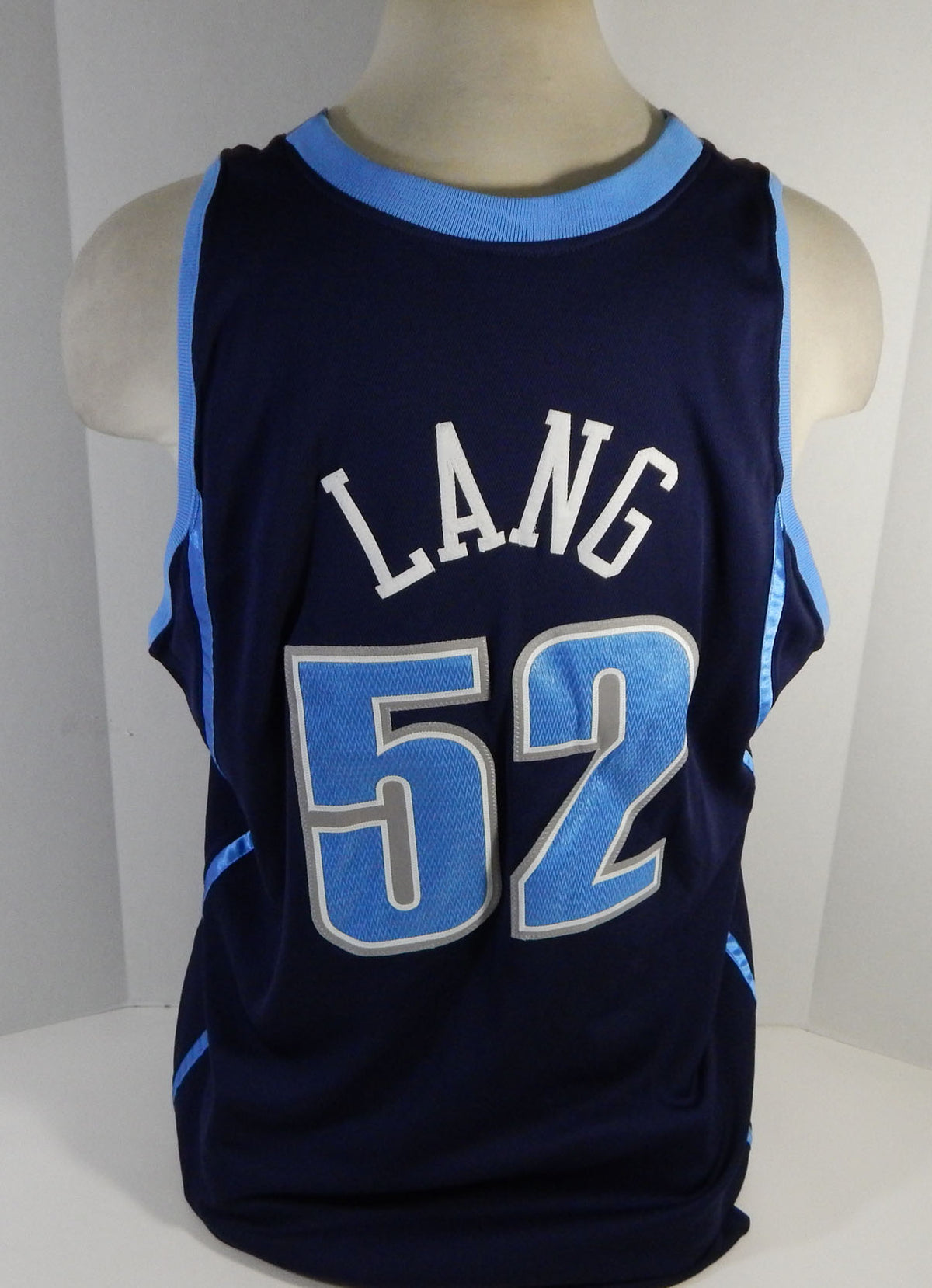 2004-05 Utah Jazz James Lang #52 Game Issued Navy Jersey 50 DP13835