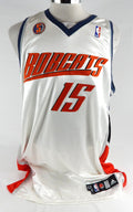 2007-08 Charlotte Bobcats Ryan Hollins #15 Game Issued White Jersey 5 Patch 52 1