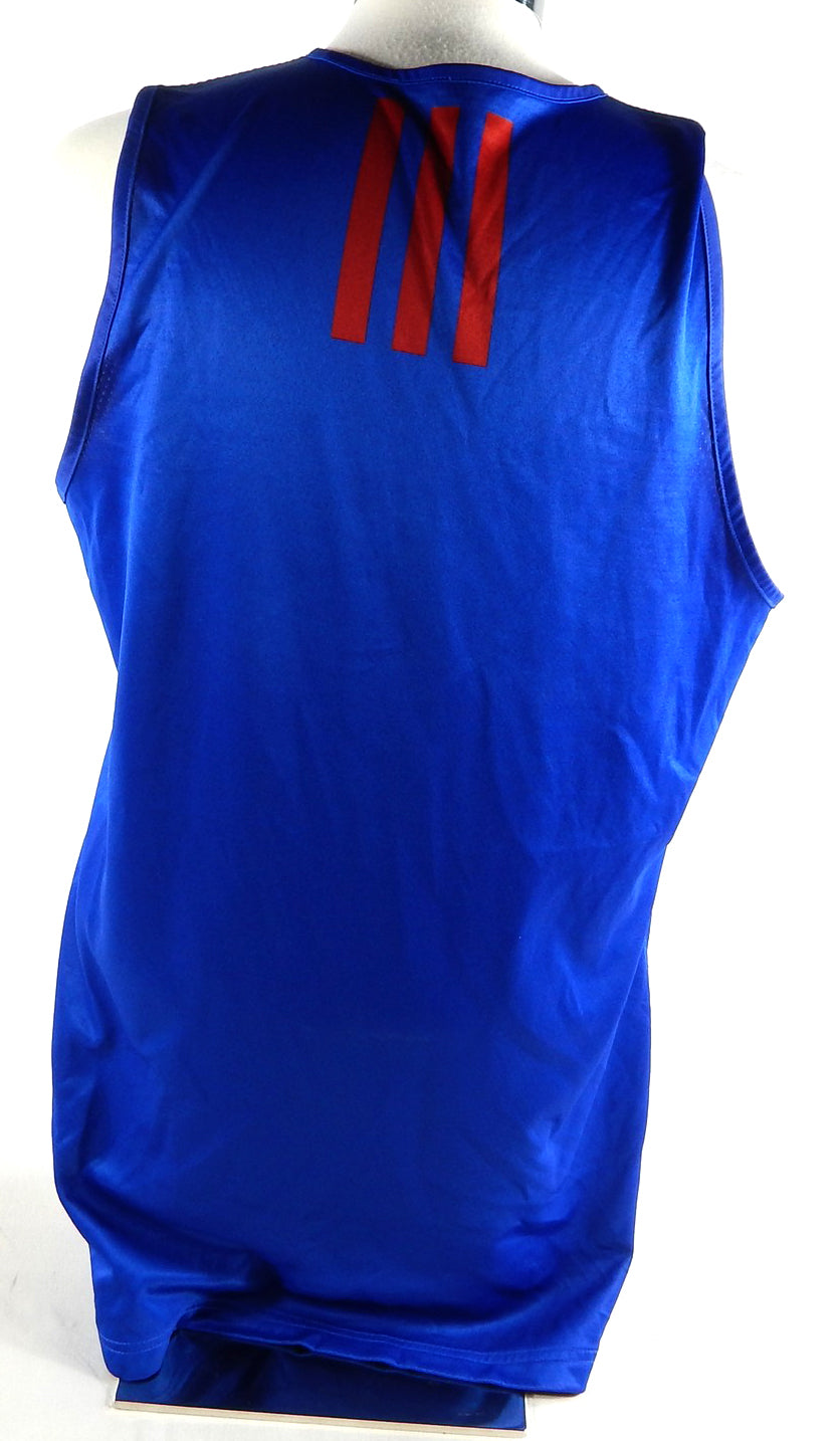 2011-12 Kansas Jayhawks Game Used Blue Practice Jersey Basketball 2XT 926 Pic2