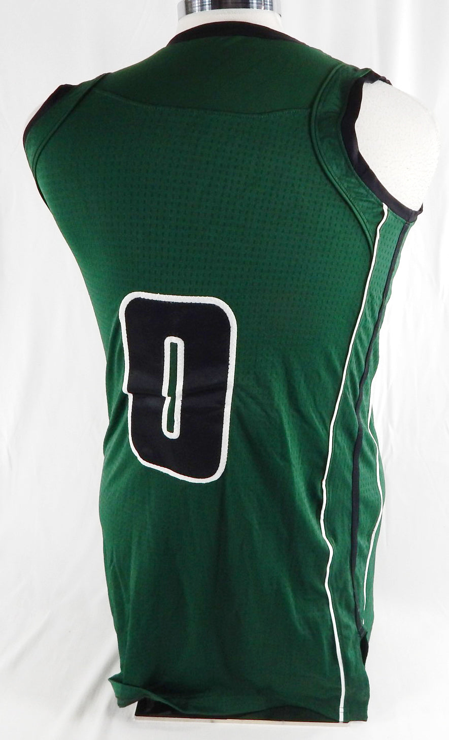 2014-15 Ohio Bobcats #0 Game Issued Green Jersey Basketball M 604 Pic2