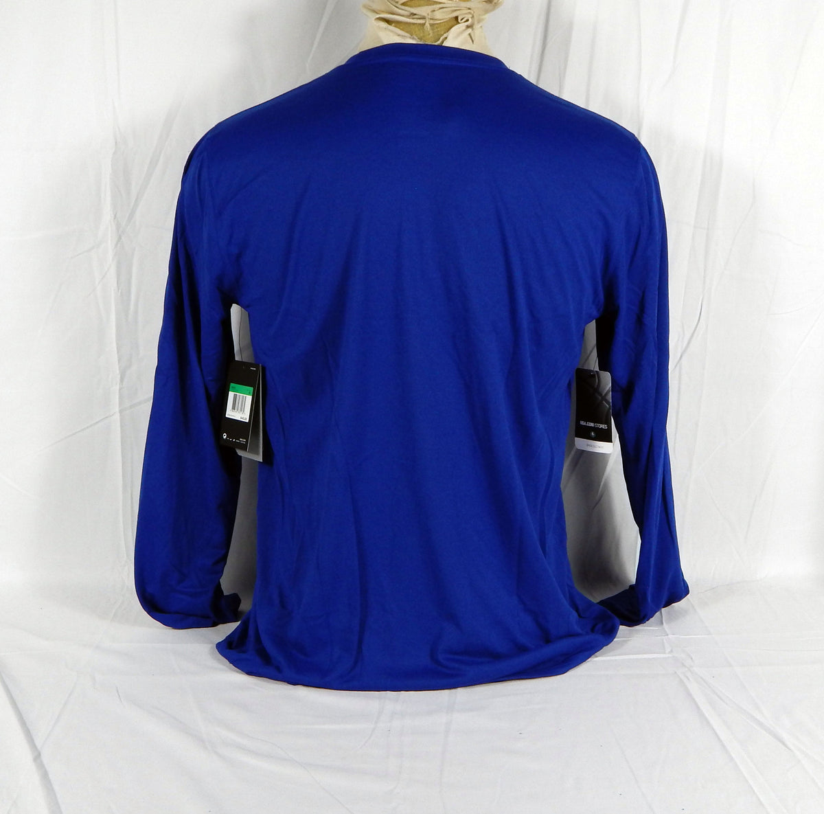 2018-19 Detroit Pistons Team Issued Blue Long Sleeve Training Shirt Nike XL 55S Pic2