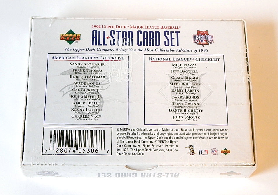 1996 Upper Deck All Star Jumbo Baseball Factory Set (18) Sealed Pic2