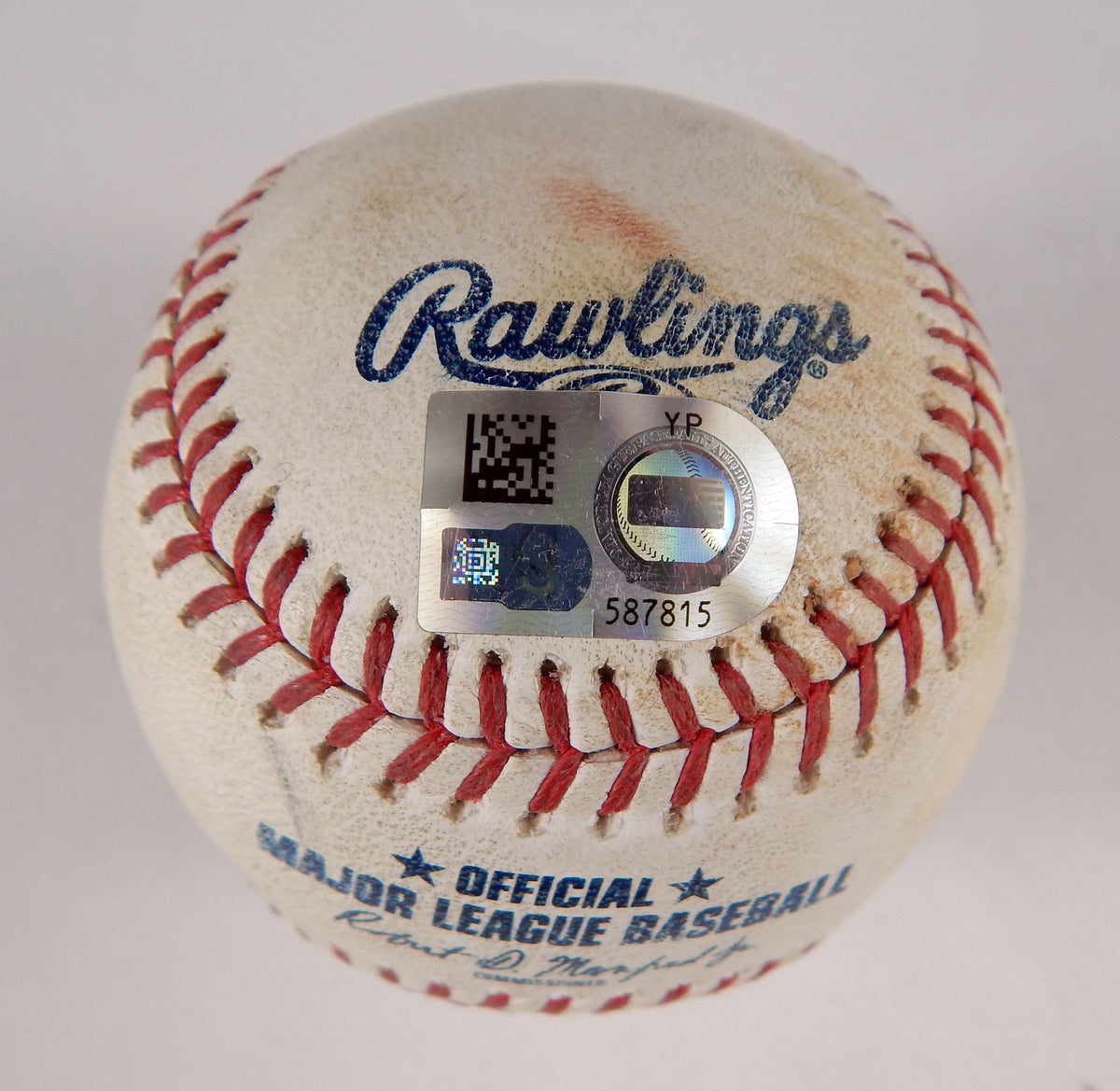2023 Dodgers Nationals Game Used Baseball Bobby Miller Keibert Ruiz flO Pic2