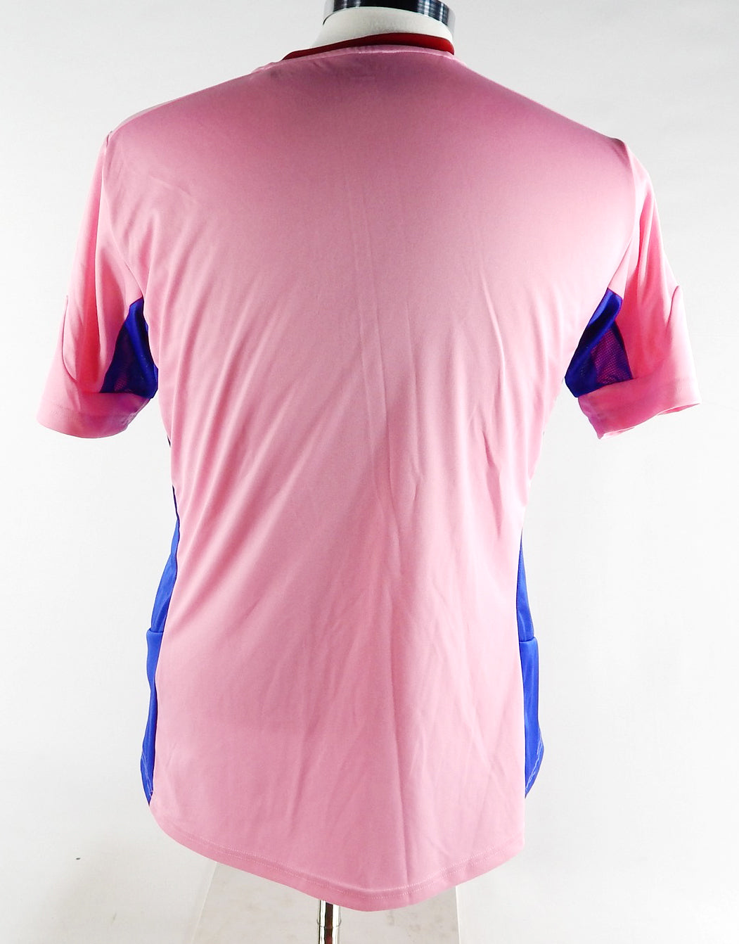 2015-16 Kansas Jayhawks Game Used Pink Jersey Soccer Breast Cancer L 928 Pic2