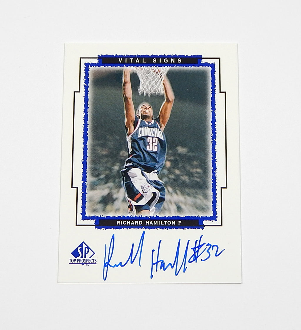 1999 SP Top Prospects Vital Signs Rip Hamilton #RH On Card Auto