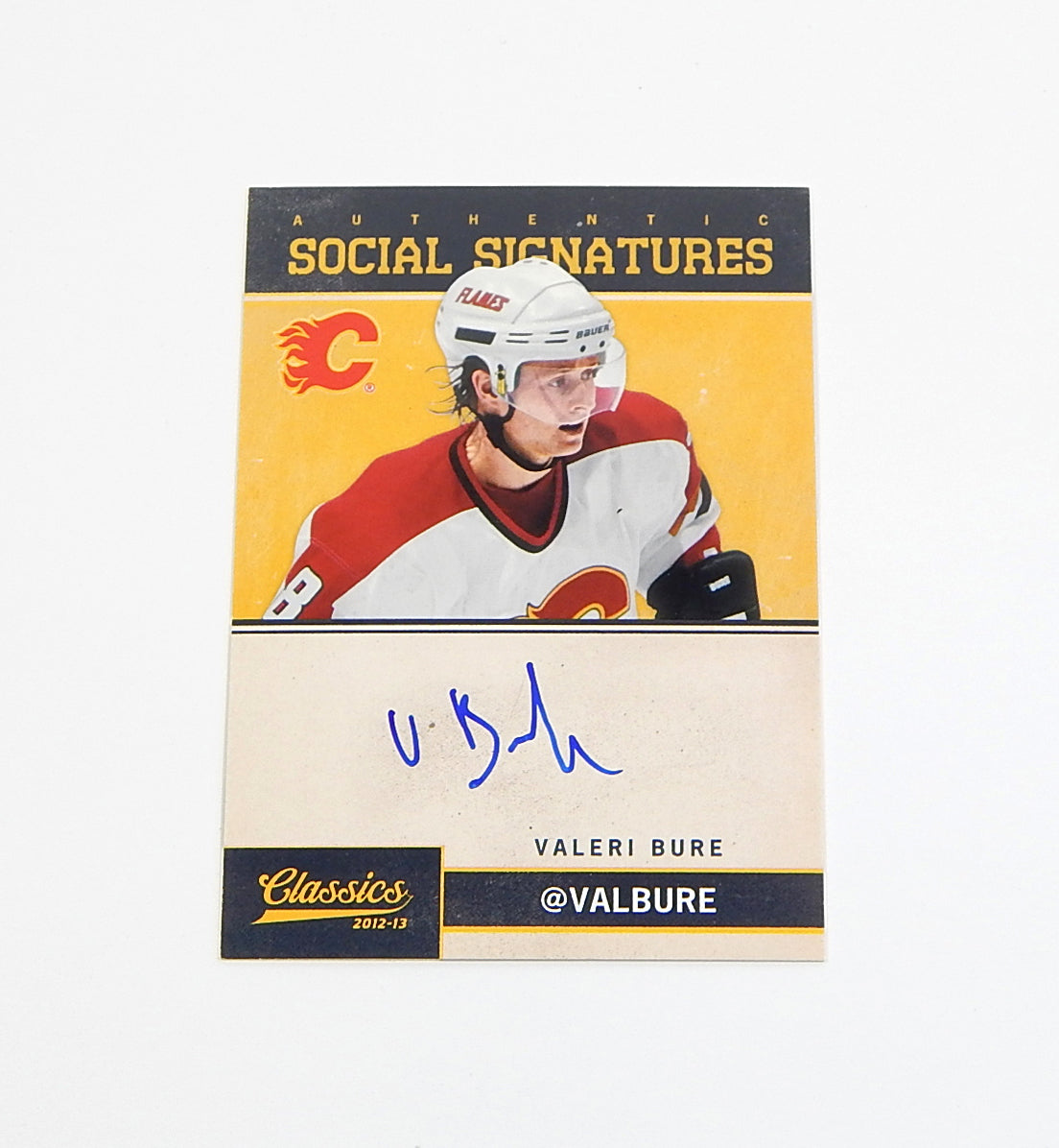 # 2012-13 Classics Signatures Social Signatures Valeri Bure #SS-VB On Card Auto