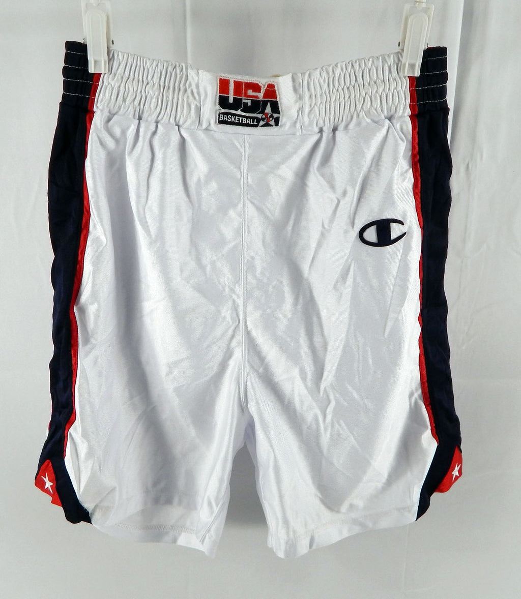 1990s Team USA Basketball Game Issued White Shorts 36 786