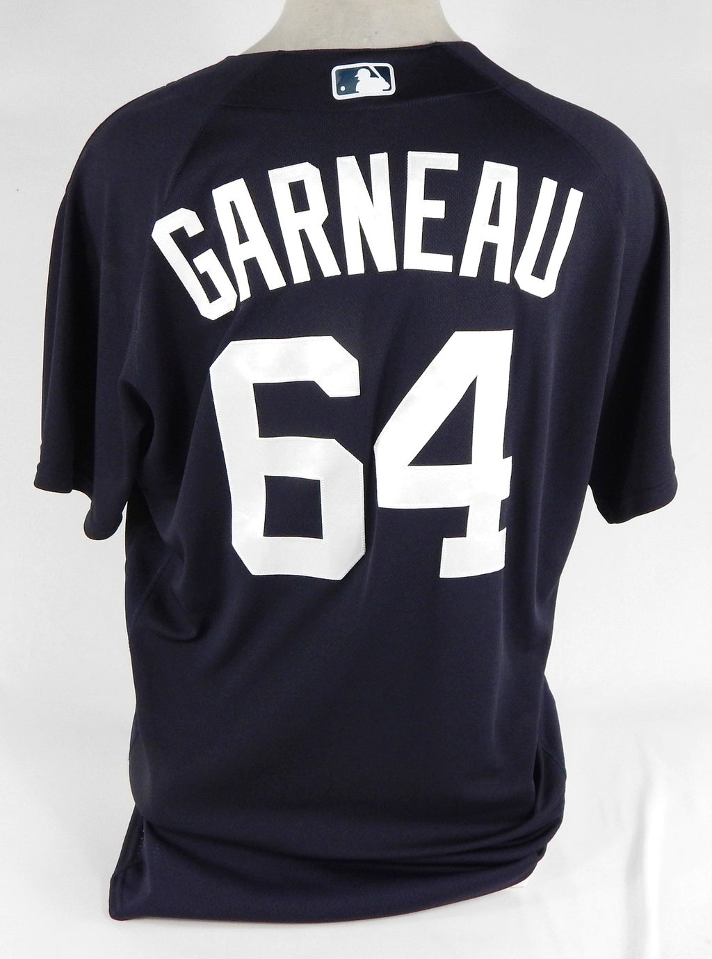 2022 Detroit Tigers Dustin Garneau #64 Game Issued Pos Used Blue Jersey ST BP 6